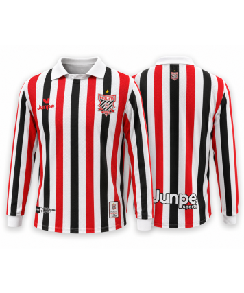 CAMISA DE JOGO PAULISTA LISTRADA MANGA LONGA